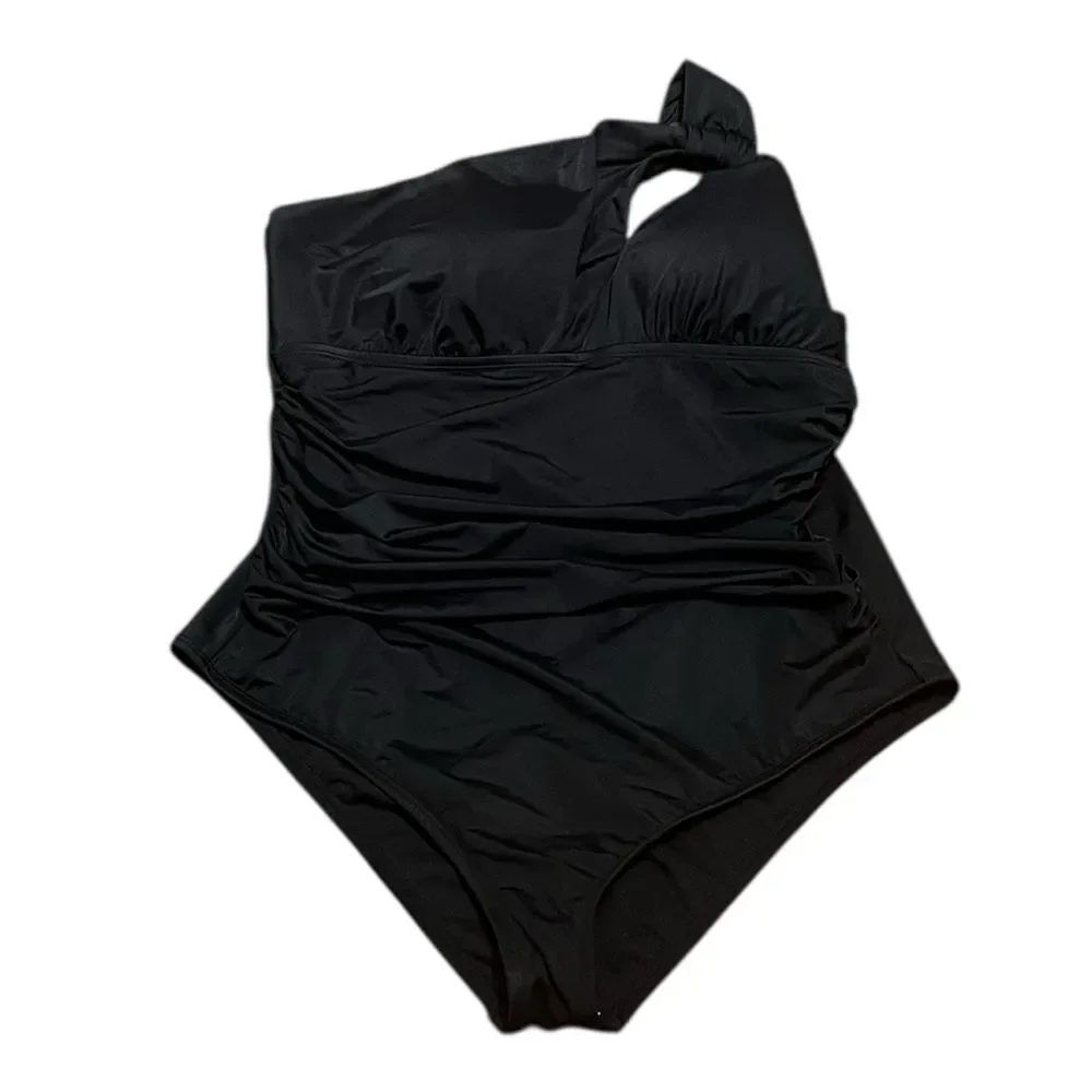 Sofia Vergara Women’s Black One Shoulder Swimsuit, Size XL, NWOT - Picture 4 of 7